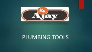 plumbing tools