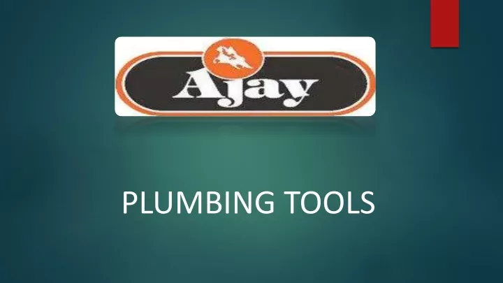 plumbing tools