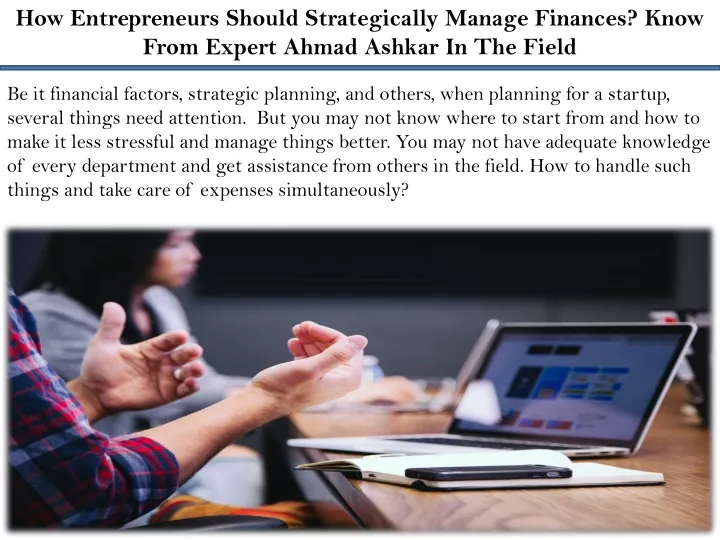 how entrepreneurs should strategically manage