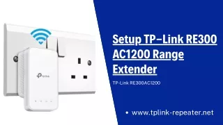 Setup TP-Link RE300 AC1200 Range Extender | tplinkrepeater.net