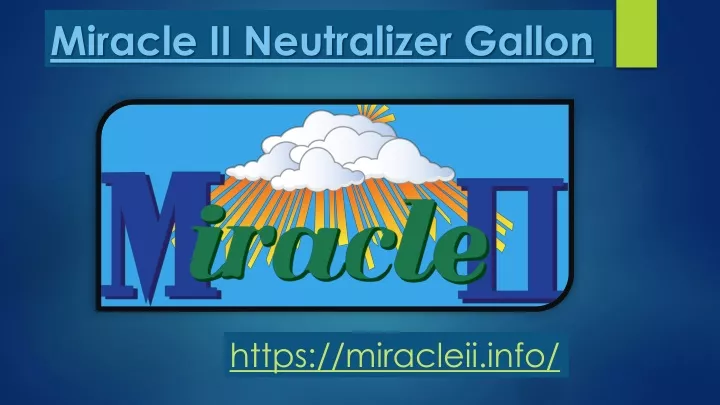 miracle ii neutralizer gallon