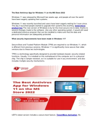 the best antivirus app for windows