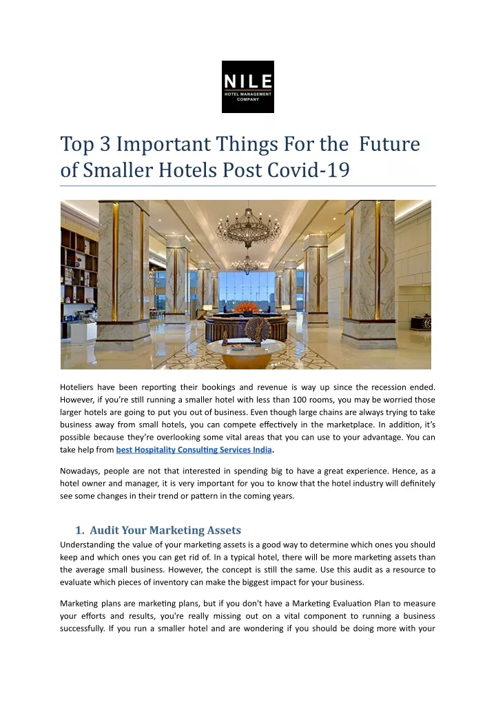 top 3 important things for the future of smaller