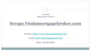 scrape findamortgagebroker com