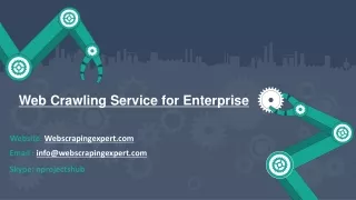 web crawling service for enterprise