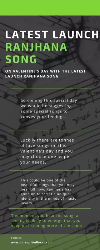 latest launch ranjhana song