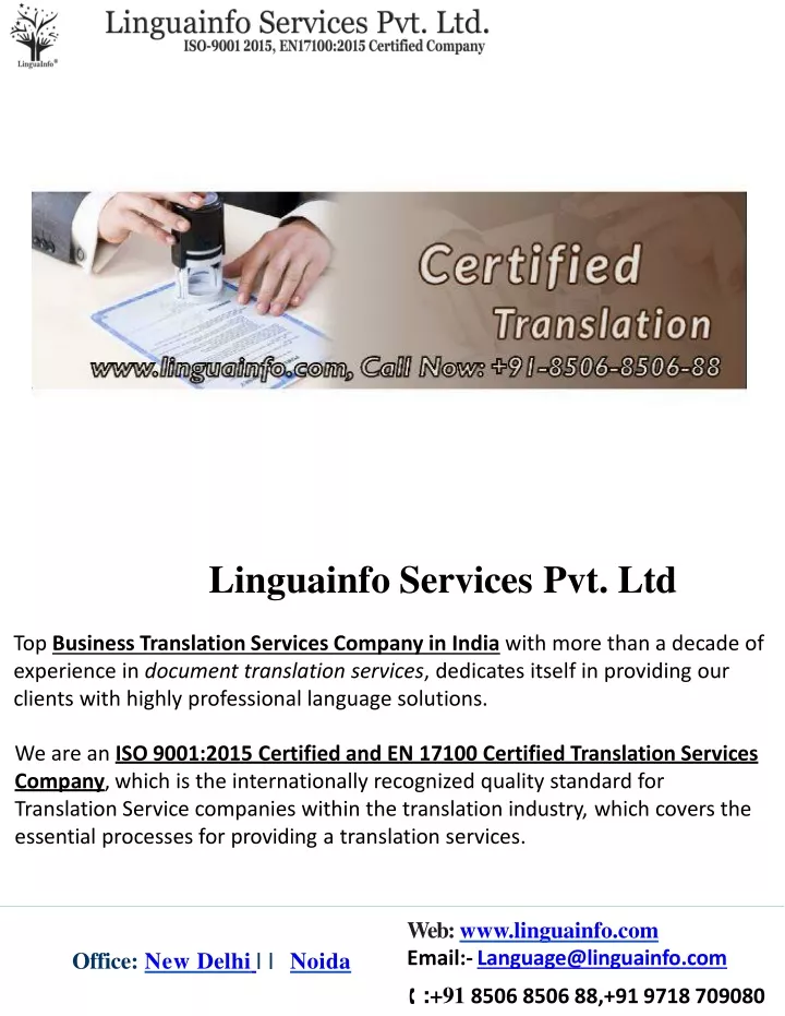 linguainfo services pvt ltd