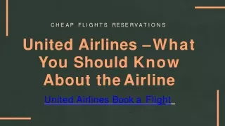 United Airlines – What You Should Know About the Airline