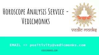 Horoscope Analysis Service - Vedicmonks