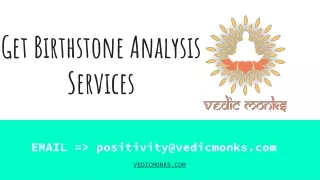 Get Birthstone Analysis Services