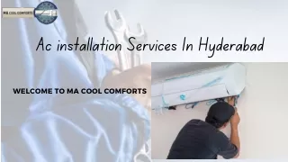 ac instllation services in hyderabad