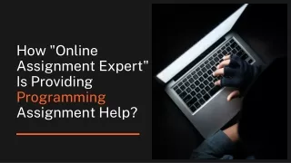 how online assignment expert is providing