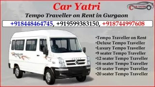 Tempo Traveller on Rent - Tempo Traveller Booking in Gurgaon