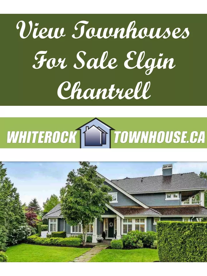 view townhouses for sale elgin chantrell