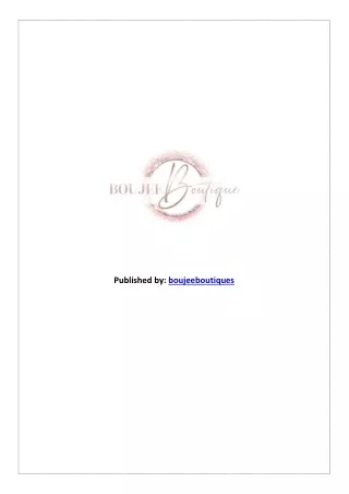published by boujeeboutiques