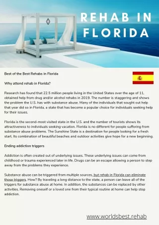 Rehabs in Florida Factsheet