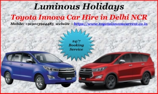 Toyota Innova car Hire in Delhi