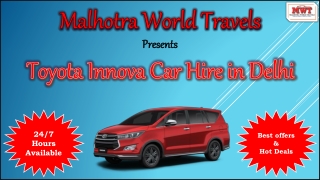 Toyota Innova Car Hire in Delhi