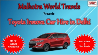 Toyota Innova Car Hire in Delhi