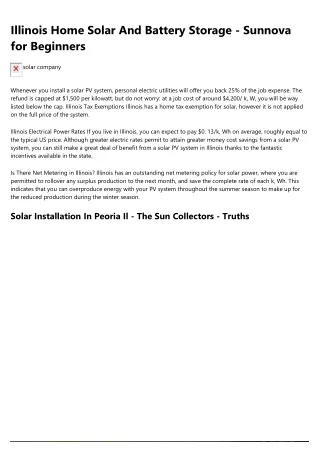 8 Effective Solar Contractors Chicago Elevator Pitches