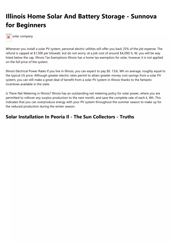 illinois home solar and battery storage sunnova