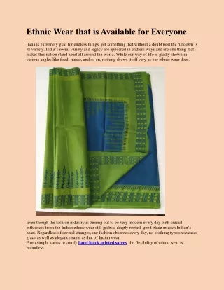 hand block printed sarees