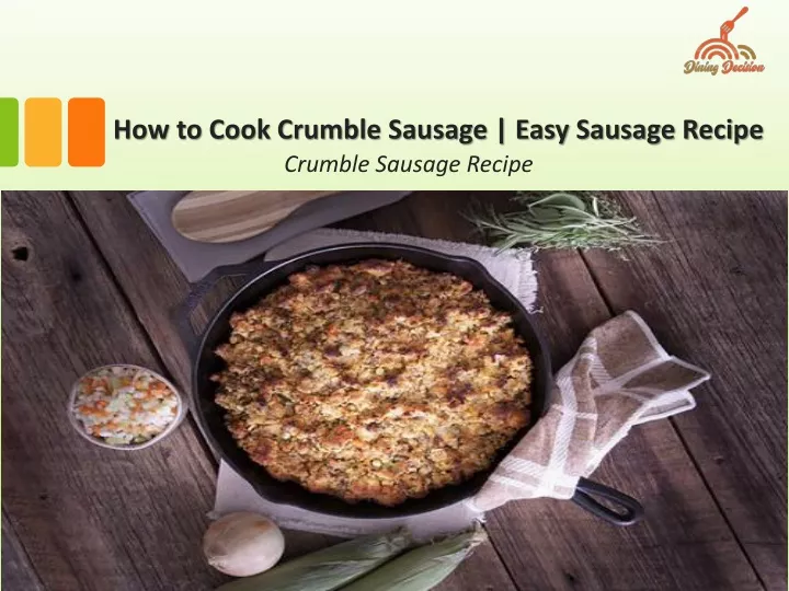 how to cook crumble sausage easy sausage recipe