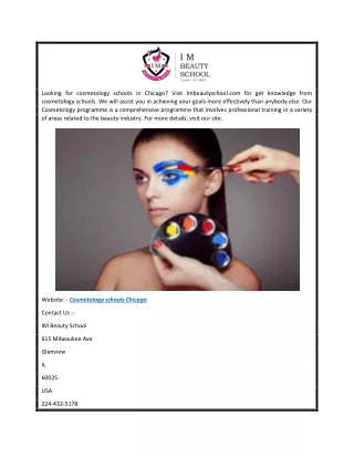 Cosmetology Schools Chicago  Imbeautyschool.com