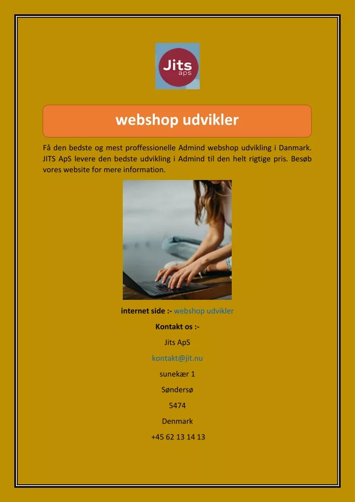 webshop udvikler