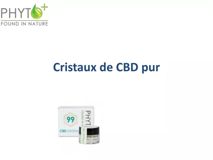 cristaux de cbd pur