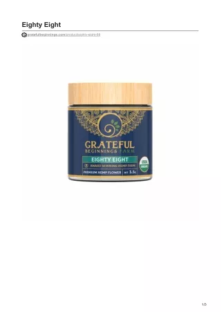 USDA certified organic smokable flower