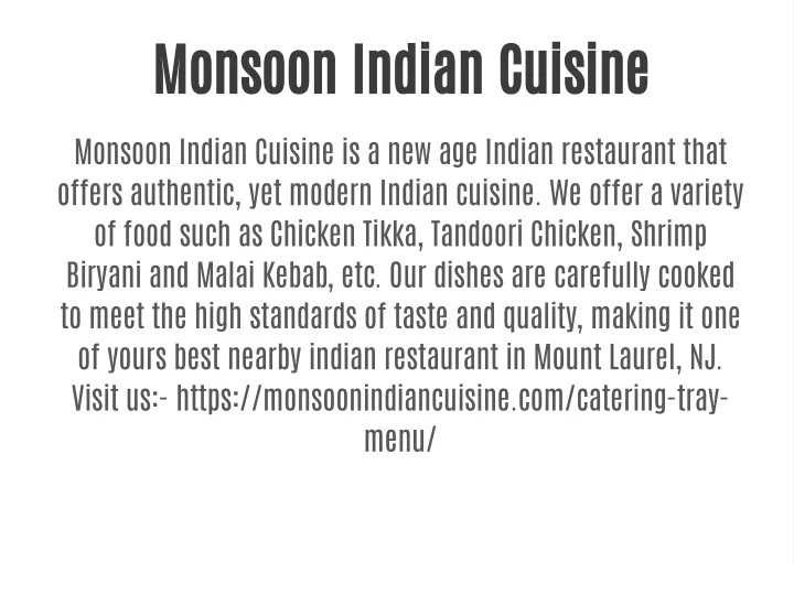 monsoon indian cuisine