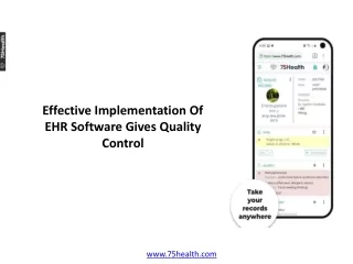 Effective Implementation Of EHR Software Gives Quality Control