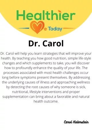 Dr. Carol