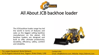 best jcb backhoe loader in bangladesh