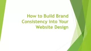 how to build brand consistency into your website design