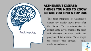 What is Alzheimer's Disease  - findatopdoc Health Doctor