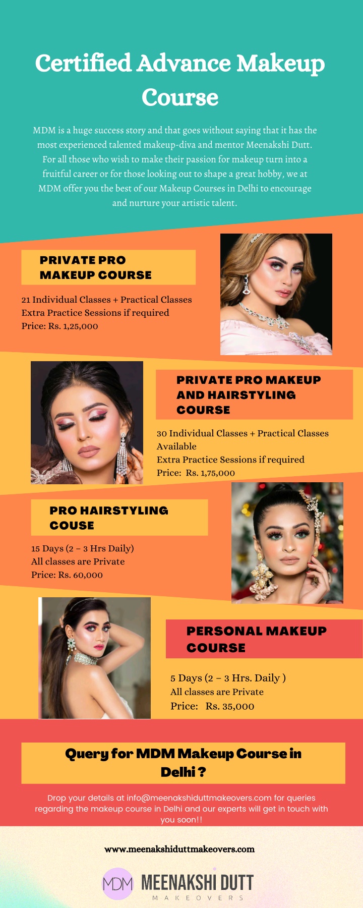 certified advance makeup course