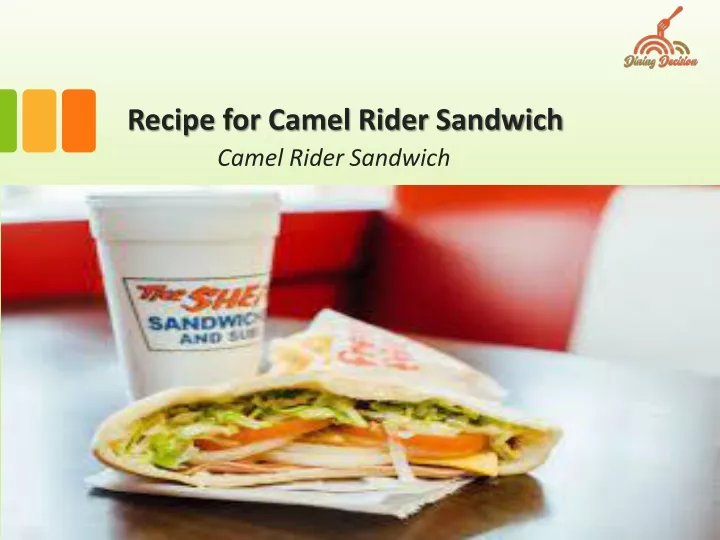 recipe for camel rider sandwich camel rider