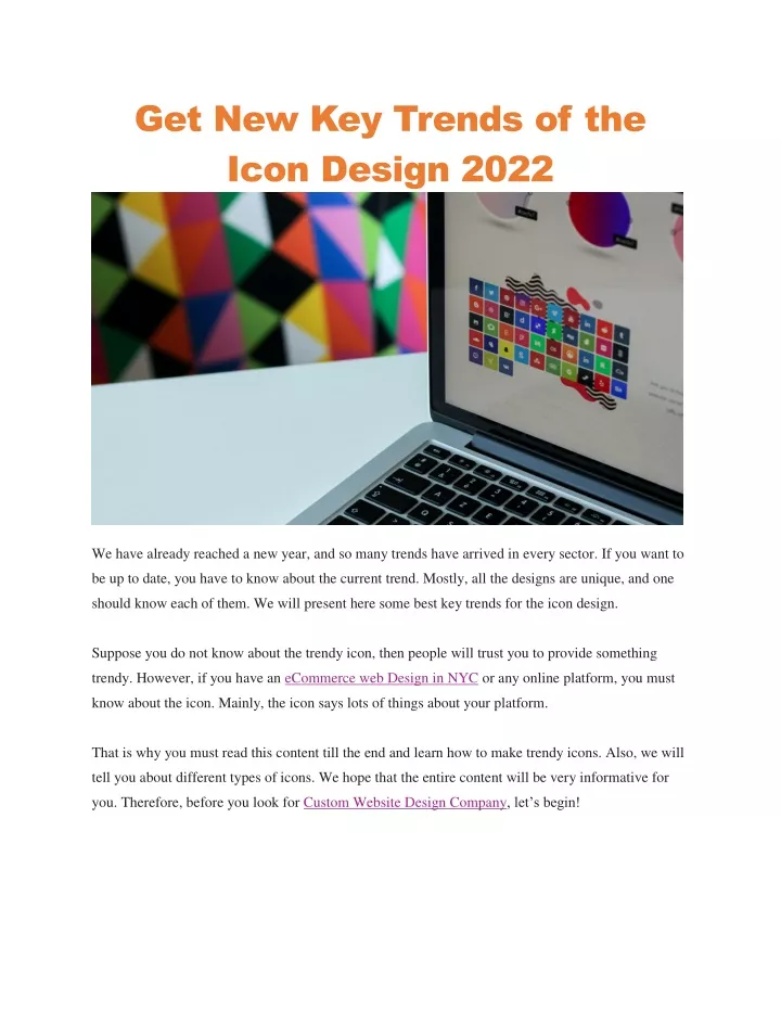 get new key trends of the icon design 2022