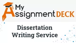 Dissertation writing important points