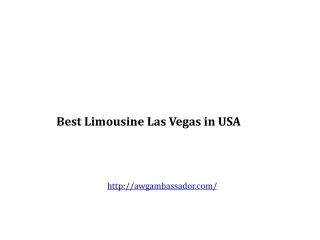 Best Limousine Las Vegas in USA