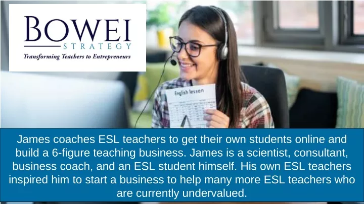 james coaches esl teachers to get their