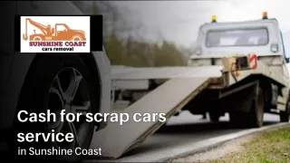 Cash for scrap cars service in Sunshine Coast