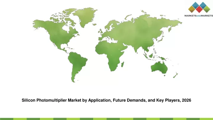 silicon photomultiplier market by application