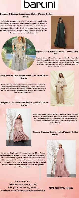 Designer & Luxury Dresses Abu Dhabi  Women Clothes Online new