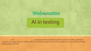 ai in testing