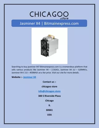 Jasminer X4 | Bitmainexpress.com