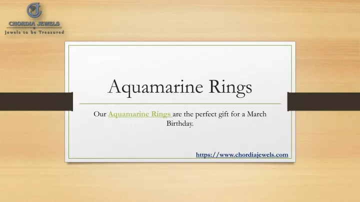 aquamarine rings