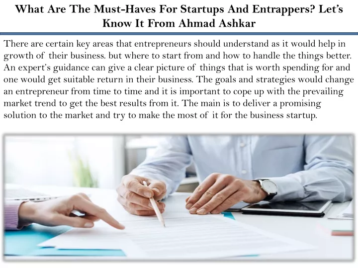 what are the must haves for startups